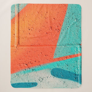 Abstracte kunstspuitverf textuurachtergrond sherpa deken