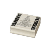 Abstracte kunststempel - Abstracte kerstboom Rubberstempel (Stempel)