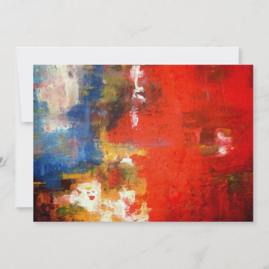 Abstracte kunstuitnodiging kaart (Voorkant)