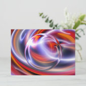 Abstracte kunstuitnodigingen - Abstracte sfeer & g Kaart (Staand voorkant)