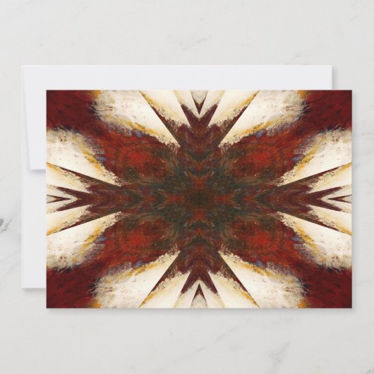 Abstracte kunstuitnodigingen kaart (Voorkant)