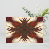 Abstracte kunstuitnodigingen kaart (Staand voorkant)