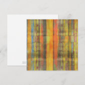 Abstracte kunstuitnodigingskaart kaart (Voorkant / Achterkant)