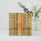 Abstracte kunstuitnodigingskaart kaart (Staand voorkant)