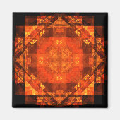 Abstracte kunstvierkant magneet zonder grenzen (Voorkant)