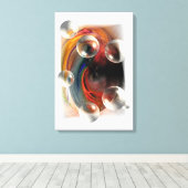 abstracte kunstwerken serdar hizli canvas afdruk (Insitu (Houten vloer))