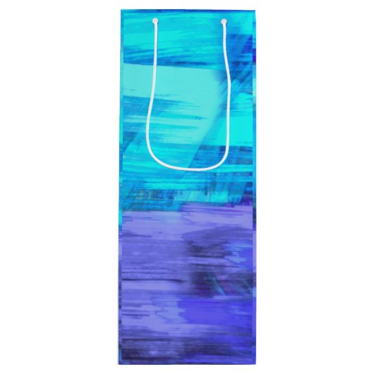 Abstracte kunstwijn — Gift Bag Wijn Cadeautas (Voorkant)