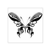 abstracte kunstzegel op basis van stamhout vlinder rubberstempel (Afrduk)