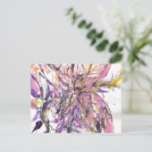 Abstracte kust briefkaart (Staand voorkant)