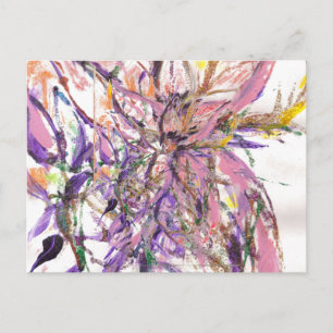 Abstracte kust briefkaart