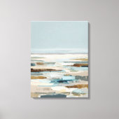Abstracte kustschildering canvas afdruk (Voorkant)