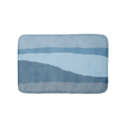 Abstracte kustshadden van Blue Bath Mat
