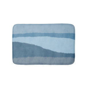 Abstracte kustshadden van Blue Bath Mat
