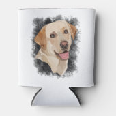 Abstracte labrador kunst blikjeskoeler (Voorkant)