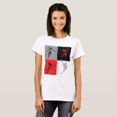 Abstracte lacrosse t-shirt (Voorkant volledig)