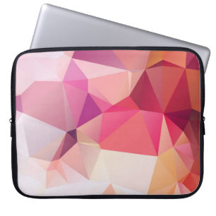 Abstracte lage poly achtergrond, geometrische drie laptop sleeve