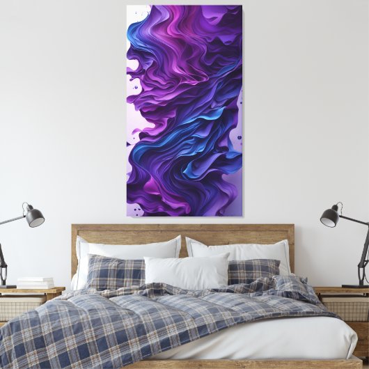 Abstracte lagen canvas afdruk (Insitu (Slaapkamer))
