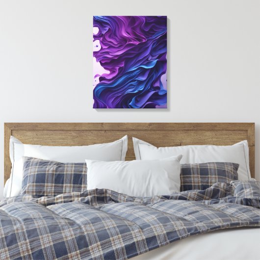 Abstracte lagen canvas afdruk (Insitu (Slaapkamer))