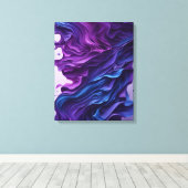 Abstracte lagen canvas afdruk (Insitu (Houten vloer))