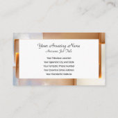 Abstracte lagen van de realiteit visitekaartje (Achterkant)