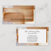 Abstracte lagen van de realiteit visitekaartje (Voorkant / Achterkant)