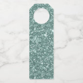 Abstracte lagen verven We maken dank u Blauwgroen Flessenhanger