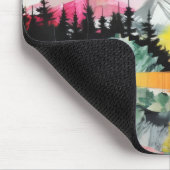 Abstracte Landschap Kleurrijke Collage Muismat (Hoek)