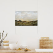 Abstracte landschaps impressionistische kunst Poster (Keuken)