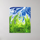 Abstracte landschapskunst | Beste moderne kunst Canvas Afdruk (Voorkant)