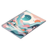 Abstracte landschapskunst notitieboek (Linkerzijde)