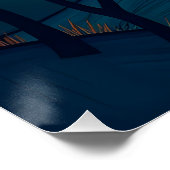 Abstracte landschapskunst perfect poster (Hoek)