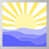 abstracte landschapskunst poster (Voorkant)