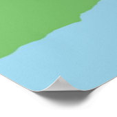 abstracte landschapskunst poster (Hoek)