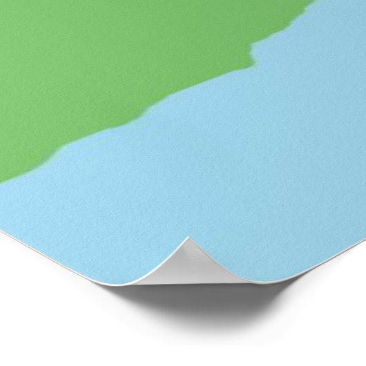 abstracte landschapskunst poster (Hoek)