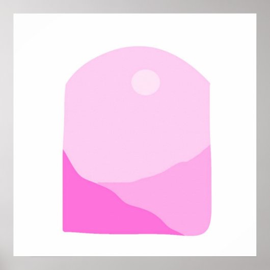 abstracte landschapskunst poster (Voorkant)