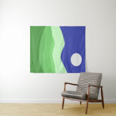 abstracte landschapskunst wandkleed (In Situ (horizontaal))