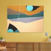 Abstracte Landschapsolie schilderij Canvas Print (Insitu (Woonkamer))