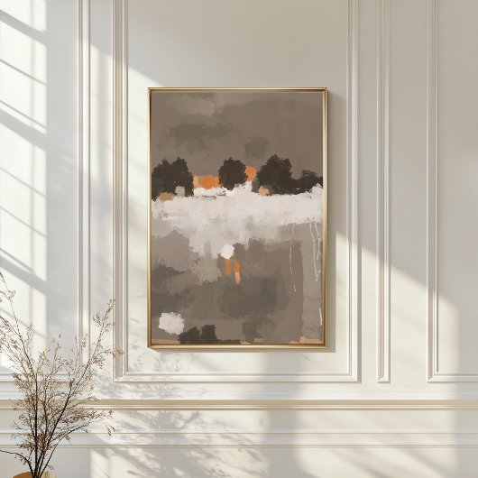 Abstracte landschapsposter (ongeframeerd) poster