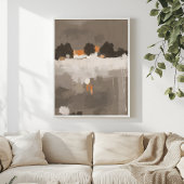 Abstracte landschapsposter (ongeframeerd) poster