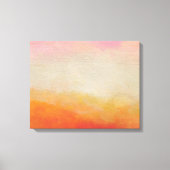 Abstracte landschapsschildering van woestijnkleure canvas afdruk (Voorkant)