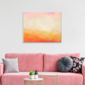 Abstracte landschapsschildering van woestijnkleure canvas afdruk (Insitu (Woonkamer))