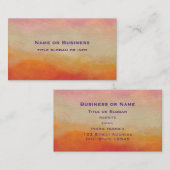 Abstracte landschapsschildering van woestijnkleure visitekaartje (Voorkant / Achterkant)