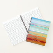 Abstracte landschapsstrepen & uw woorden notitieboek (Binnen)