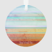 Abstracte landschapsstrepen & uw woorden ornament (achterkant)