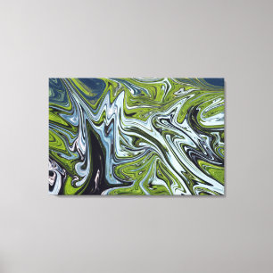Abstracte landschapsverf Beste kunst Canvas Afdruk
