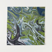 Abstracte landschapsverf | Beste kunst Wandkleed (Voorkant)