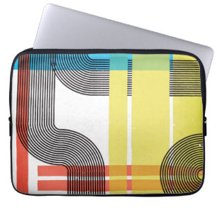 Abstracte laptophoes laptop sleeve