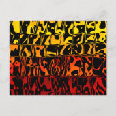 Abstracte Lava Swirl Squared Briefkaart (Voorkant)