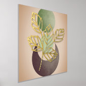 Abstracte lederen botany folie afdrukken (Laagn)