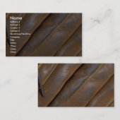 Abstracte lederen honkbalhandschoen visitekaartje (Voorkant / Achterkant)